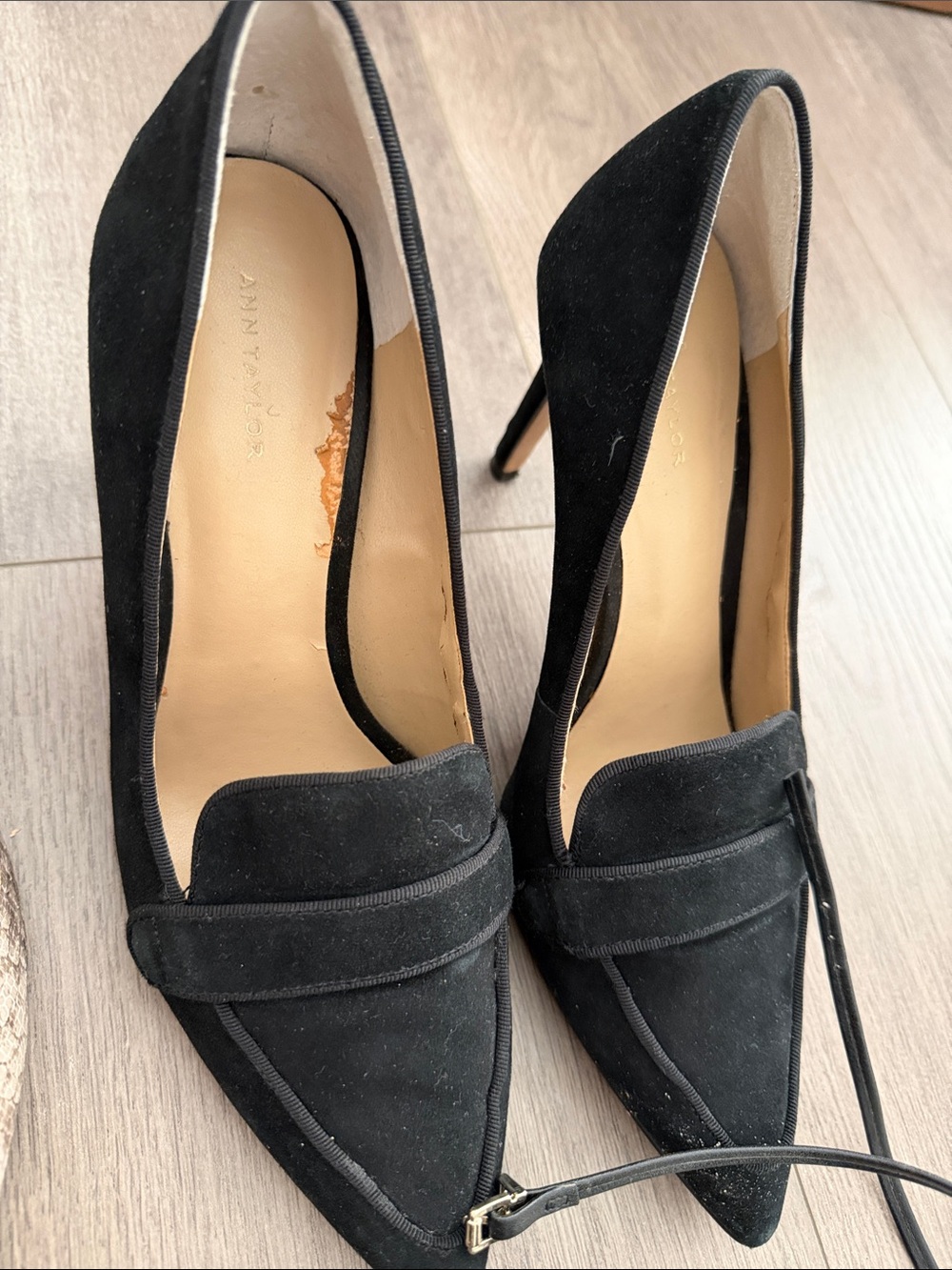 Ann Taylor Blue Pointed-Toe Slingback Heels bundle of 4 - Picture 5 of 8